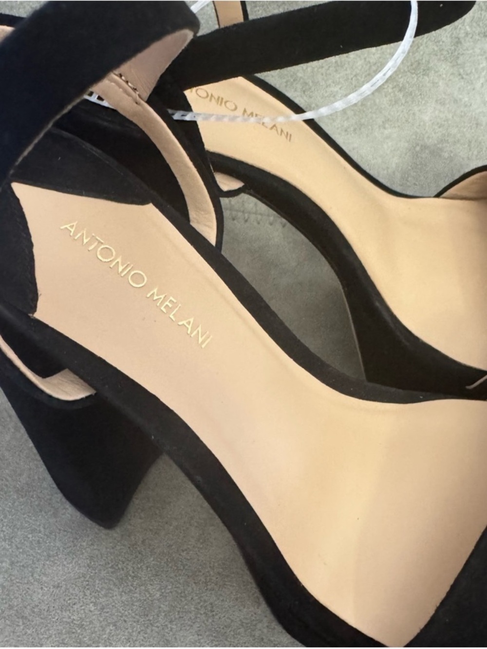 NWT Antonio Melani Seena Suede Platform Dress Sandals Sz 6,5 (no original box) - Picture 7 of 13